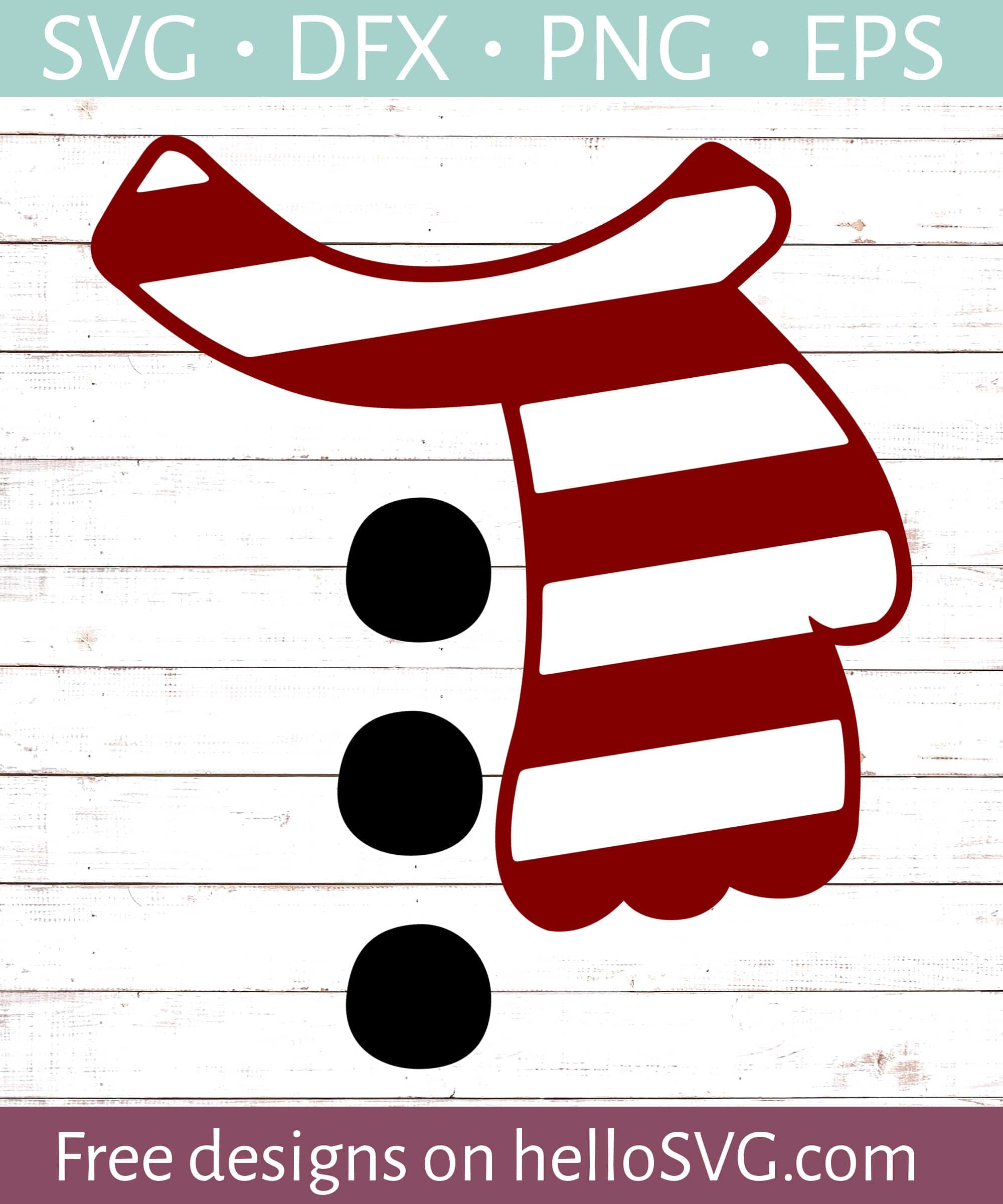 snowman scarf svg - free svg files | hellosvg